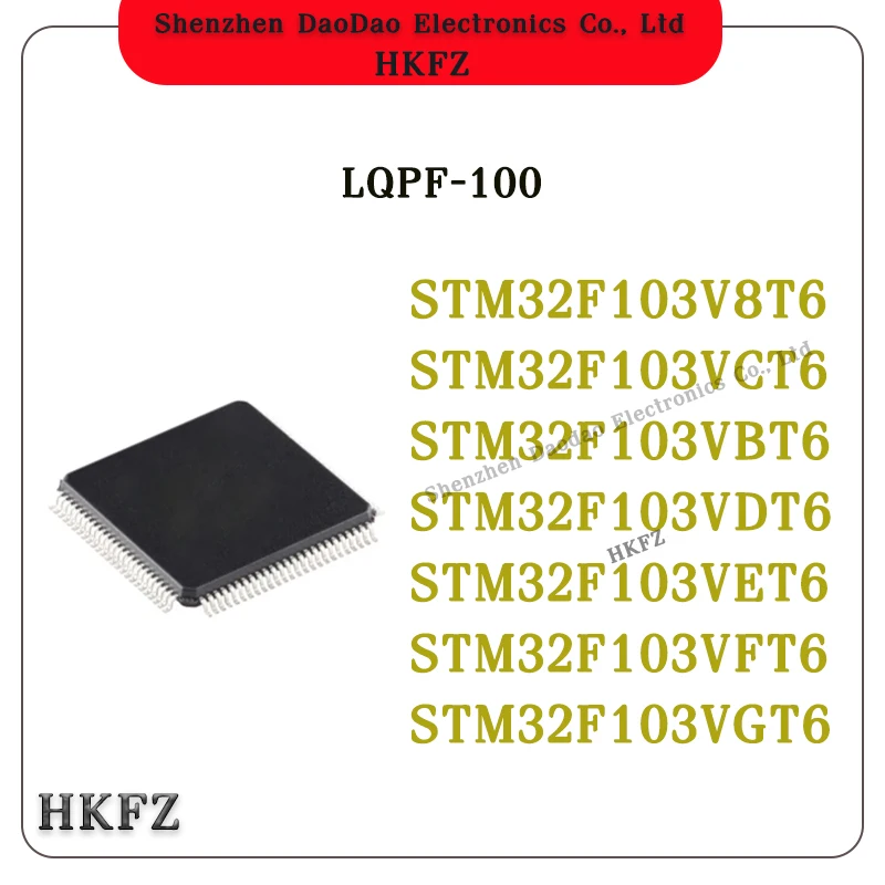 

STM32F103V8T6 STM32F103VCT6 STM32F103VBT6 STM32F103VDT6 STM32F103VET6 STM32F103VFT6 STM32F103VGT6 LQFP-100 Microcontroller chip