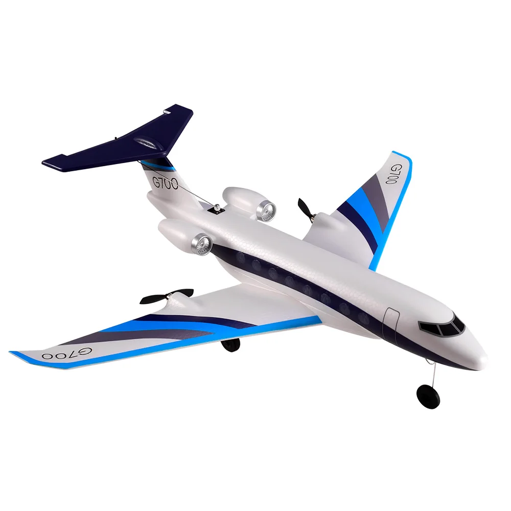 9IMOD RC Glider Plane 2.4GHz RC Private Jet EPP Foam Dual Motor Gyro Stabilization 20Min Flight