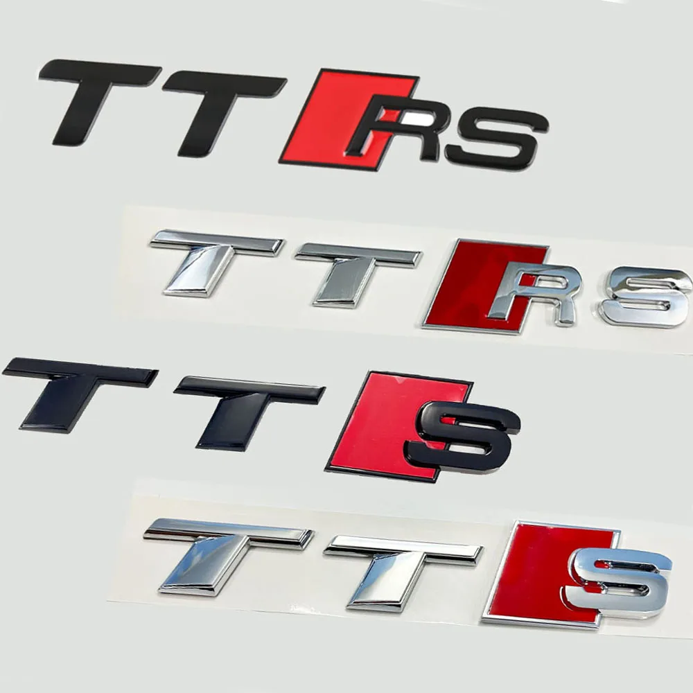 Audi TT Rear Trunk Chrome Letter Emblem Badge (16-25) – OEM Style, Self-Adhesive & Easy Install