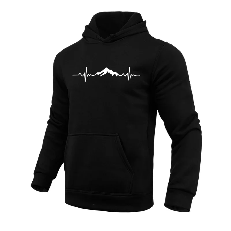 

2025 Hot Sale Men's Hooded Long Sleeved Sweatshirts High Quality Male Daily Casual Sports Fitness Hoodies All Season Fashion Top