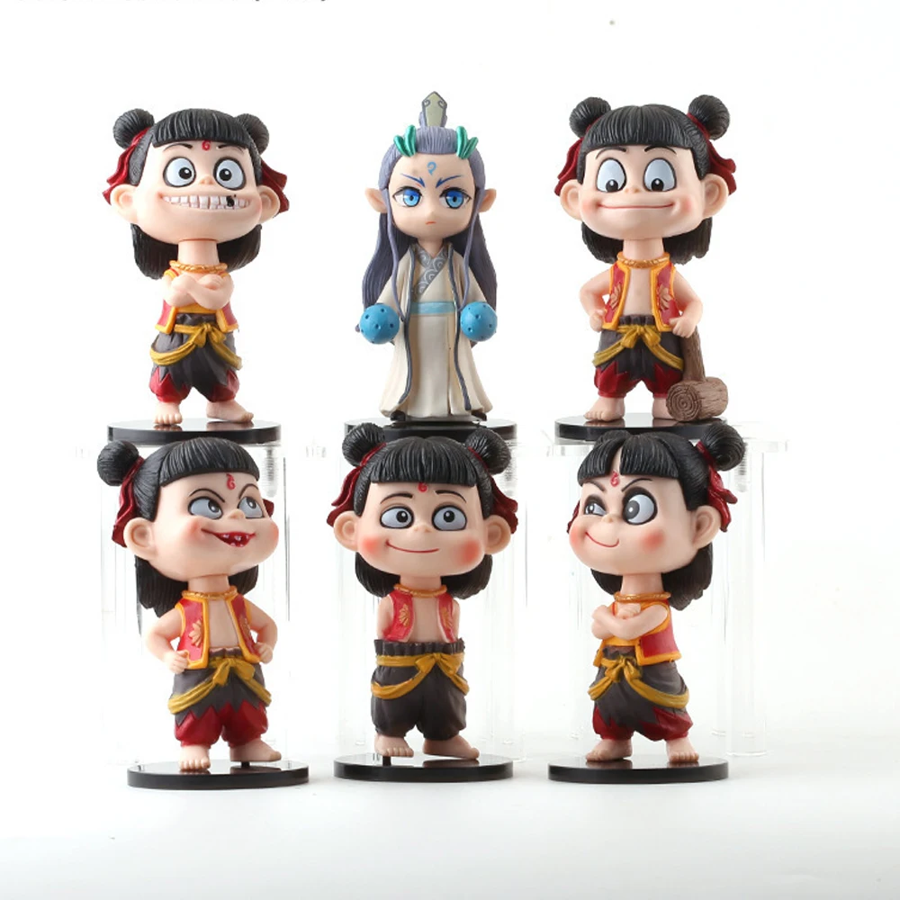 New Genuine Nezha 2 Conquers The Dragon King Born Bonds Series Blind Box Toys Cartoon Ne Zha Ao Bing Action Figure Surprise Gift