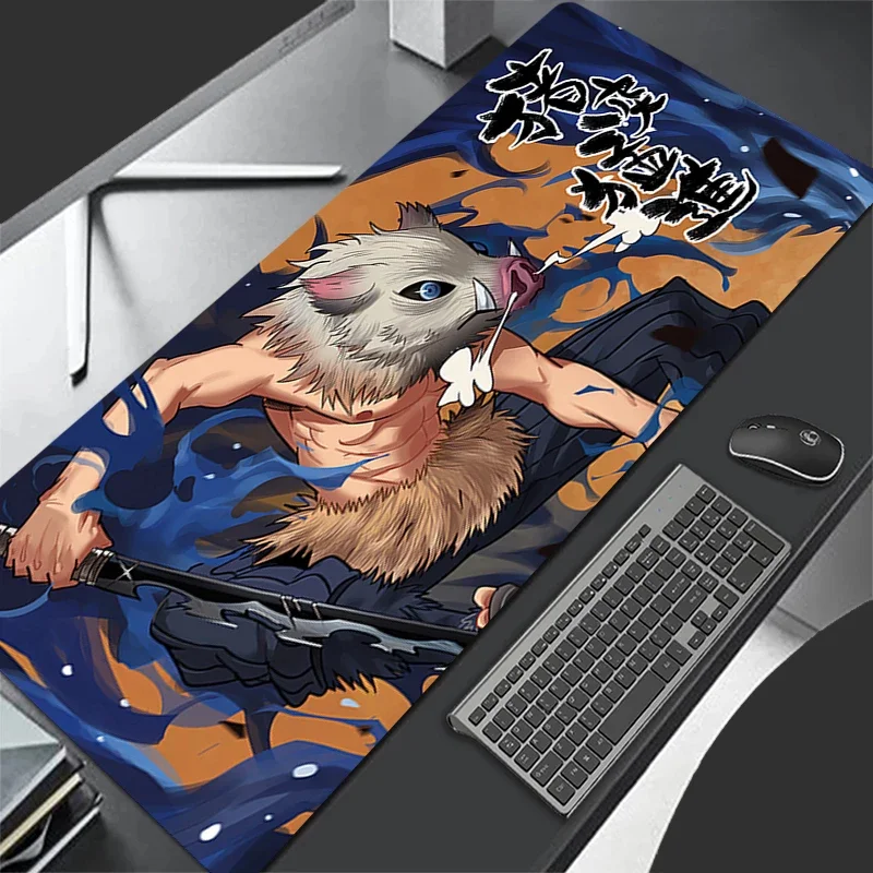 

Коврик для мыши Demon Slayer Inosuke игровые ноутбуки коврик для клавиатуры настольный коврик аксессуары для ПК защита для стола аниме геймер ковер коврики для мыши XL