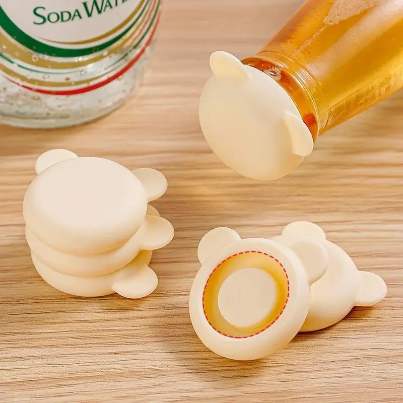 

Sealed silicone bottle cap, bubble water bottle cap, food grade leak proof cap, universal for beverage and red wine bottles