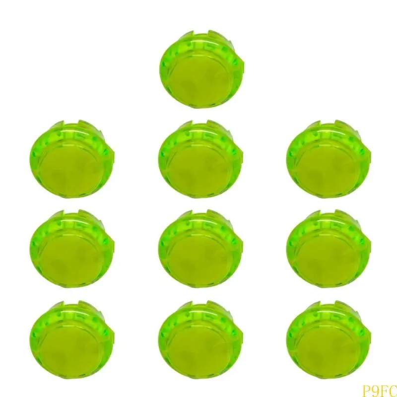 

P9FC 10pcs Game Start Resetting Switches Замена 24 мм/30 мм на нагадорную кнопку на кнопке видеоигр запуска CION Swartes