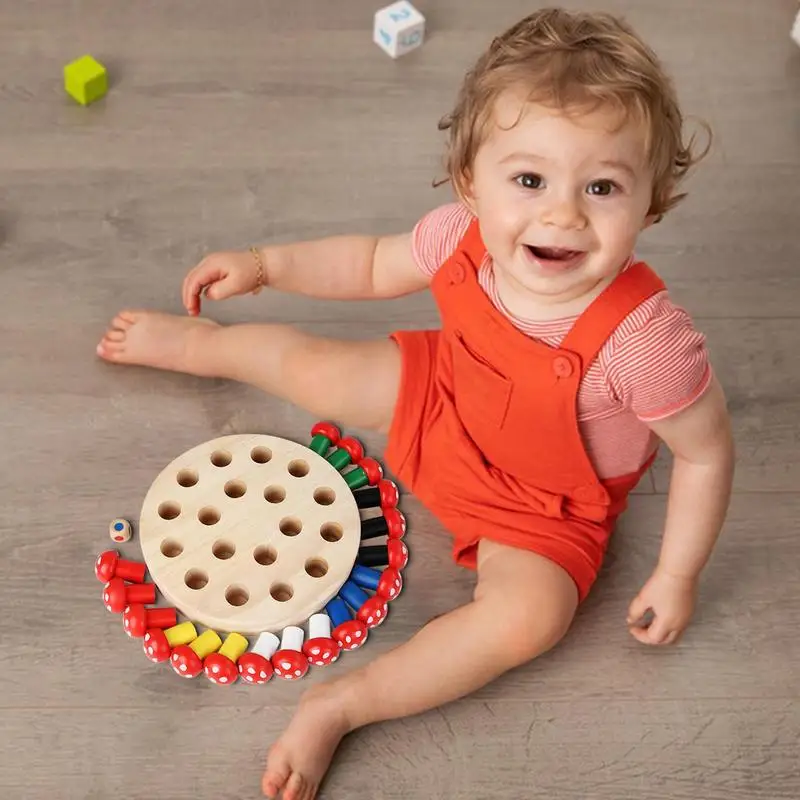 Montessori Xadrez Memória Educacional com Rabanete Shaped, Capacidade Cognitiva para Crianças e Crianças