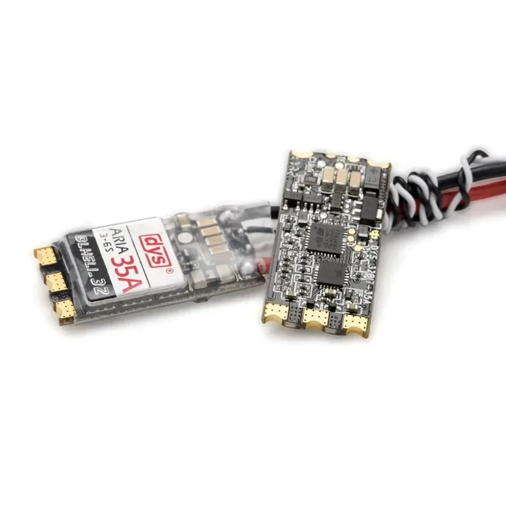 Dys aria 35aesc blheli _ 32bit 3-6s esc sans brosse capteur de compteur d'électricité intégré oneshot 125 multishot dshot 150/300/600/1200