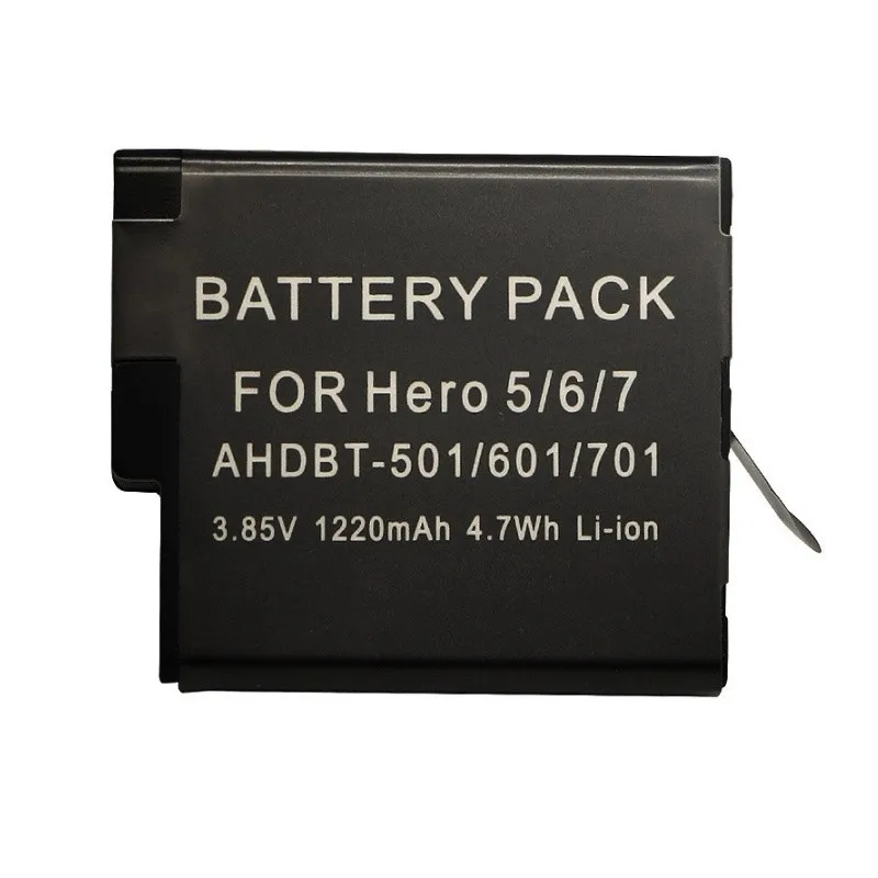 

3.7V 1220mAh Replacement Battery AHD-501/601/701 for Hero5 Action Camera, good quality, brand new