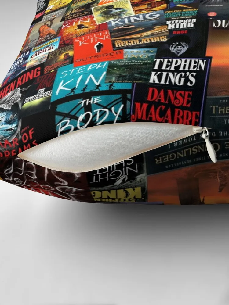 The Full Collection of Stephen King Books Throw Pillow pillowcase Decorative cushions