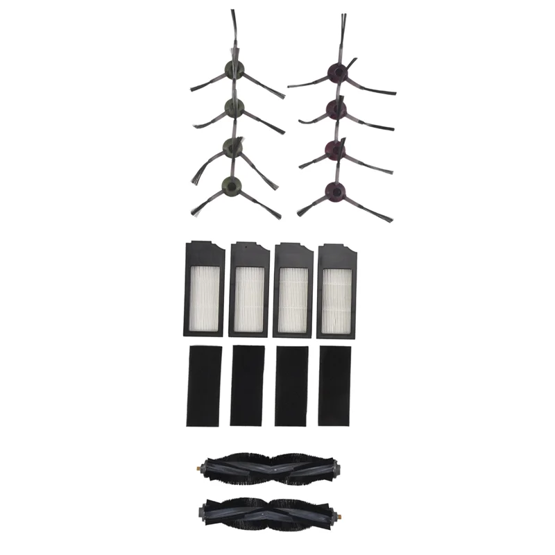 لملحقات المكنسة الكهربائية Ecovacs Deebot X1 Omni Turbo، مجموعة فرشاة جانبية للفرشاة الرئيسية، قطع غيار فلتر HEPA
