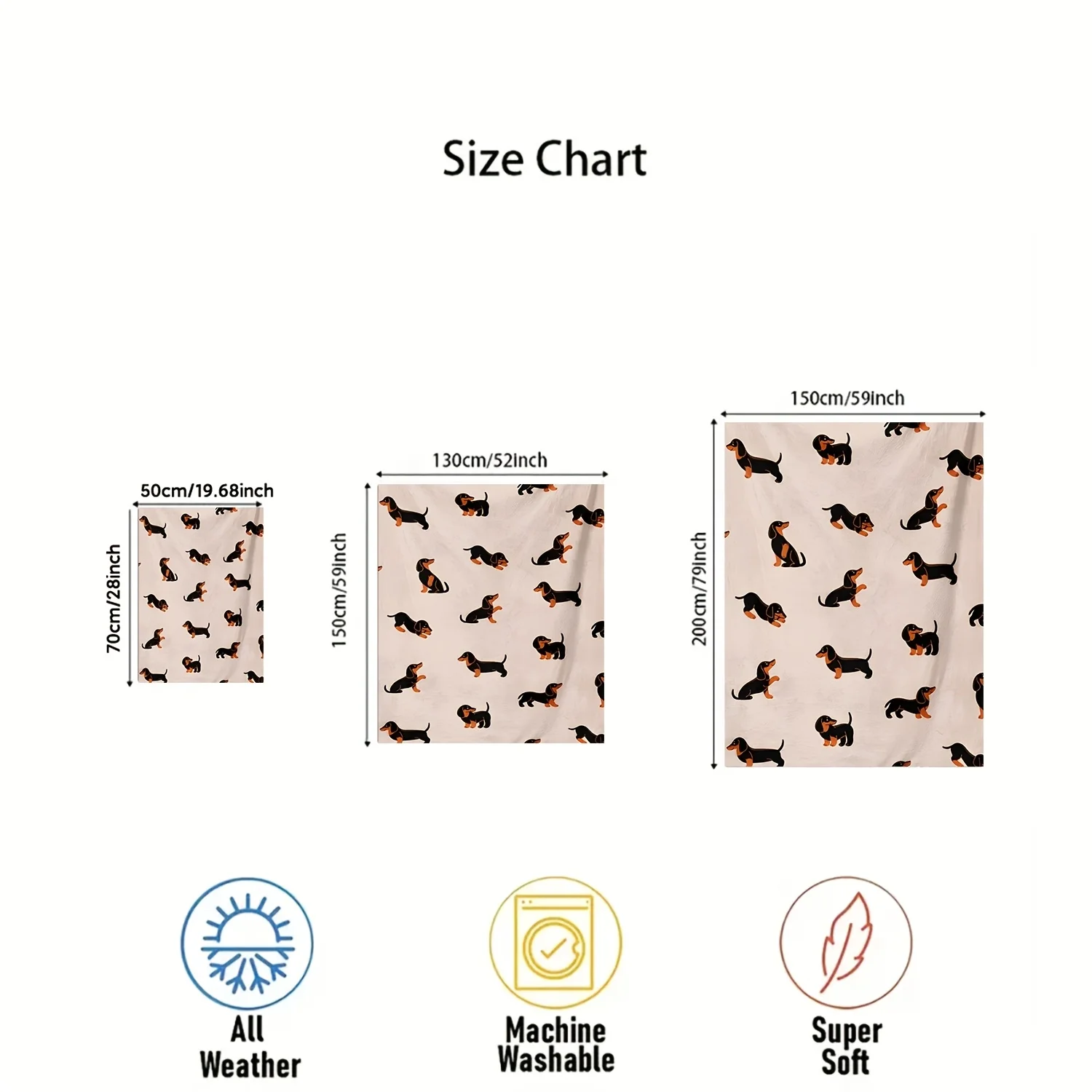 1pc Super Soft Flannel Blanket, Lightweight Sofa Throw Blanket for Bedroom, Four Seasons Air-Conditioned Flannel Blanket, Dachsh