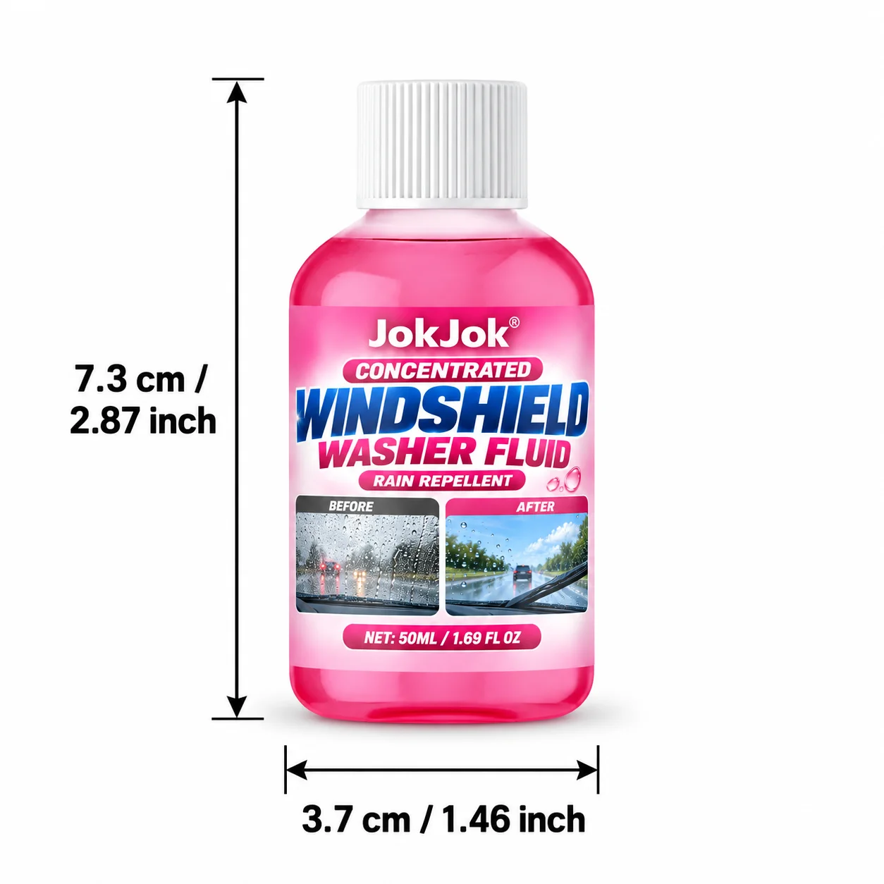 Car Glass Concentrated Coating Waterproof Windshield Wiper Fluid, Keeps It Smooth, Rainproof and Anti-Fog Without Streaks, Quick view 6