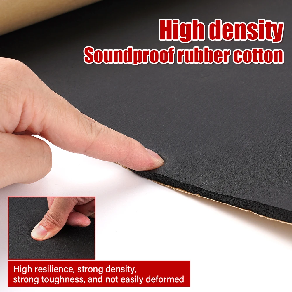 1Mx 50cm Deadener Sound Noise Proof Insulation Deadening Thermal Insulation Sticker Car Hood Engine Firewall Heat Mat