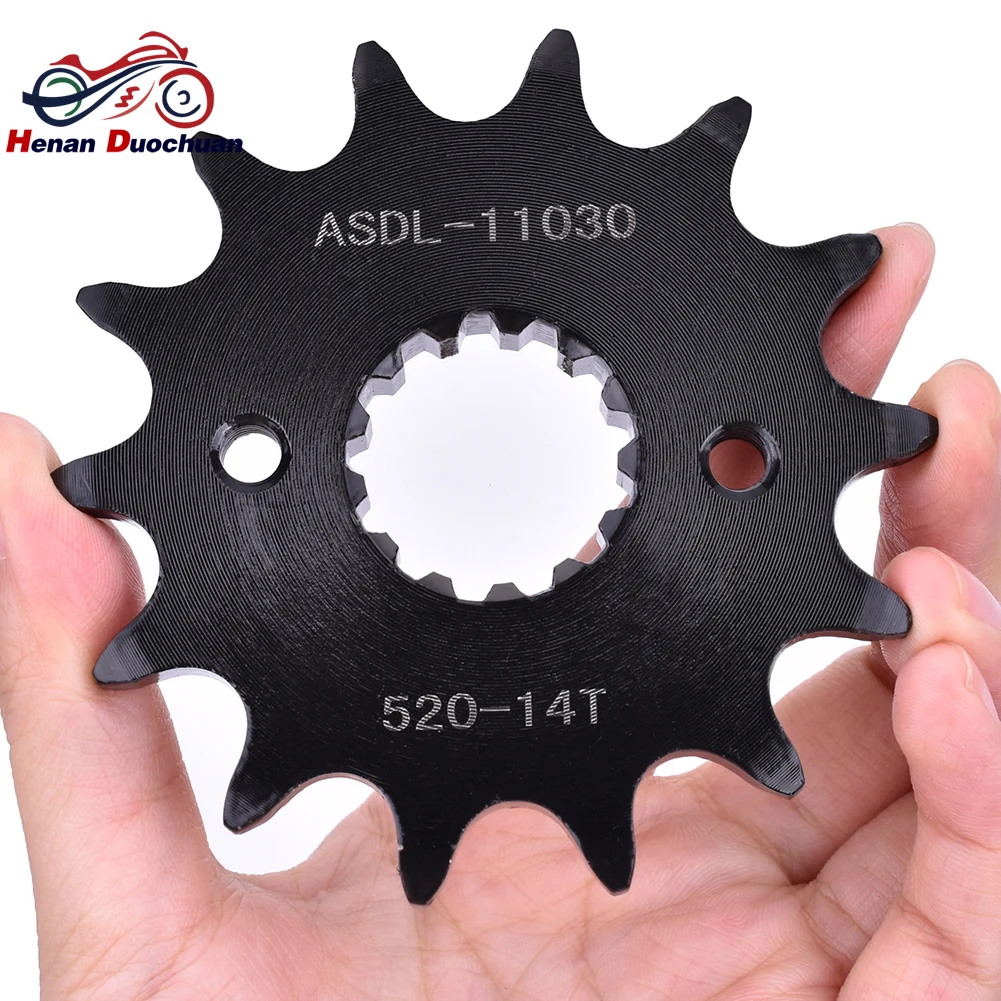520 14T Front Counter Shaft Sprocket For Kawasaki Ninja 250 EX250 GPX250 KLX250 ZZR250 EL250 D-Tracker Motorcycle Parts