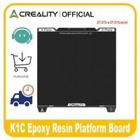 Creality Official K1C/K1 SE Build Plate, 235x235mm Epoxy Resin Surface Magnetic Flexible Spring Steel Bed Plate for K1C,K1 SE