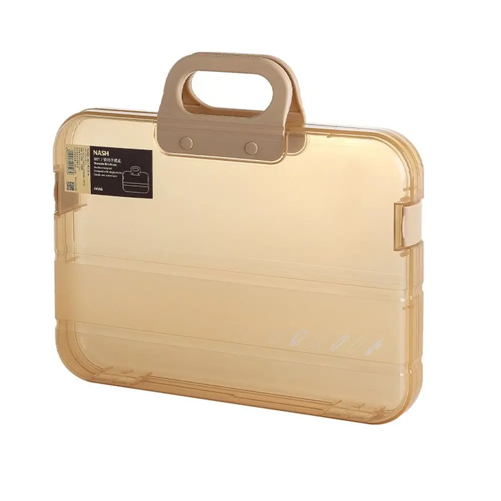 

School Photocards Desk Organizer A4 File Organizer Box Certificates Storage Case Document Storage Box Classification Folder