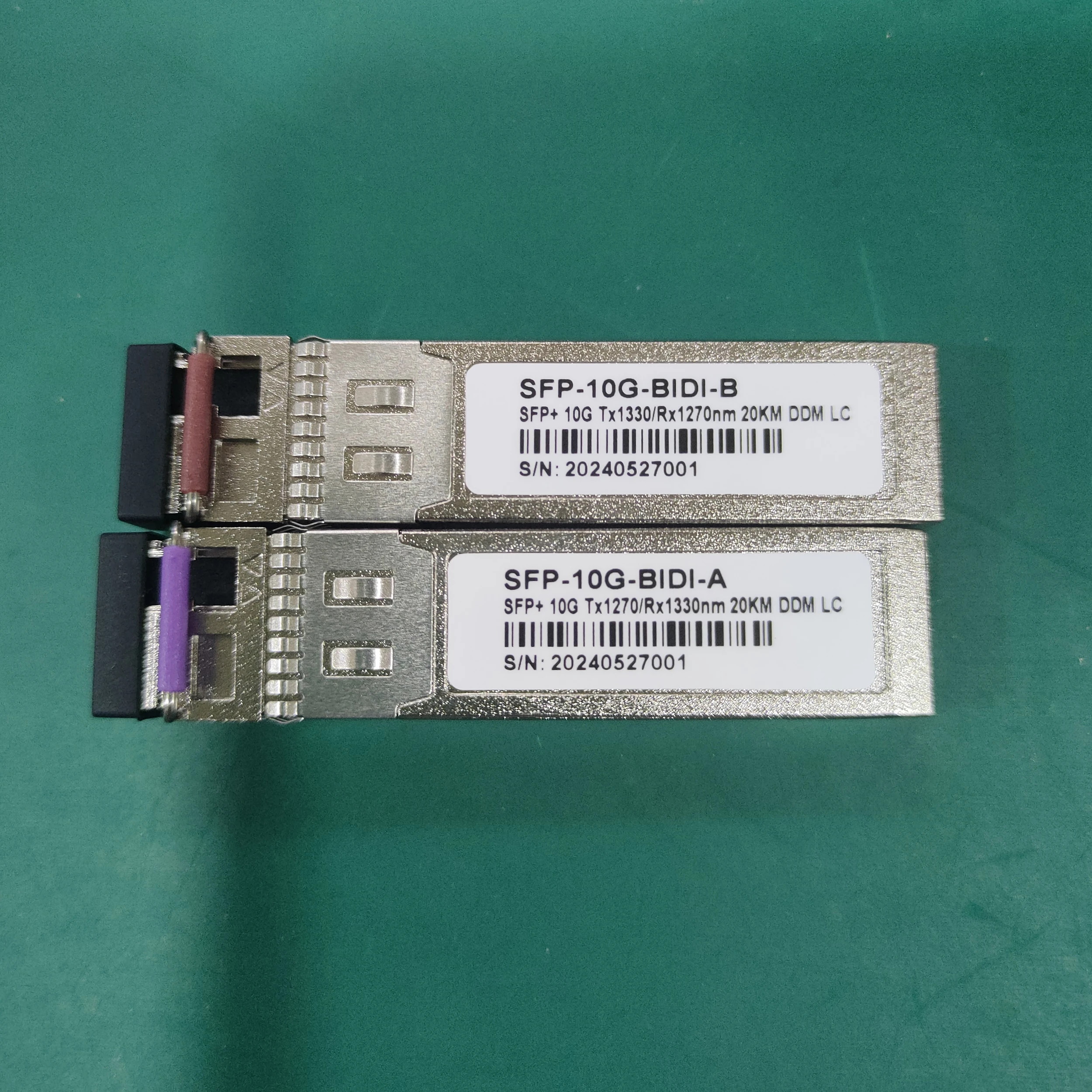 SFP 10G Bidi SFP+ 10G 10km 20km DDM LC Fiber Optical Transceiver Compatible with Cisco Huawei Nokia etc.