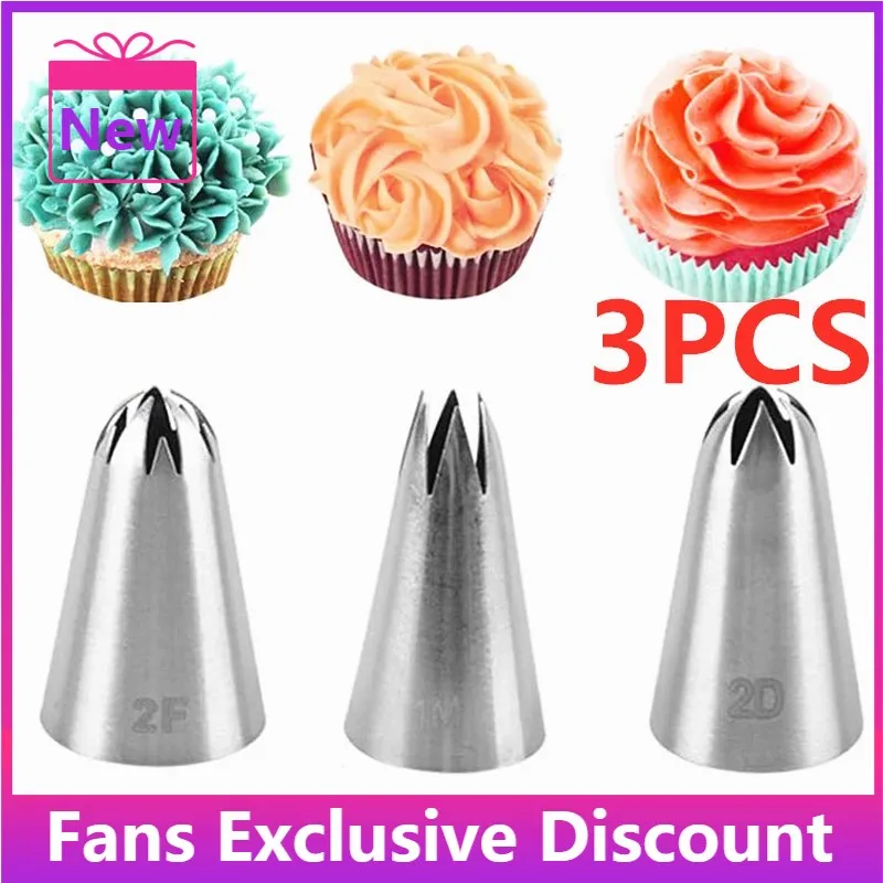 NEW Fashion Pastry Large Size Cream Steel Stainless Nozzle Icing Piping Set Decorating  Russian Tips Cupcake Cakes Baking Tool