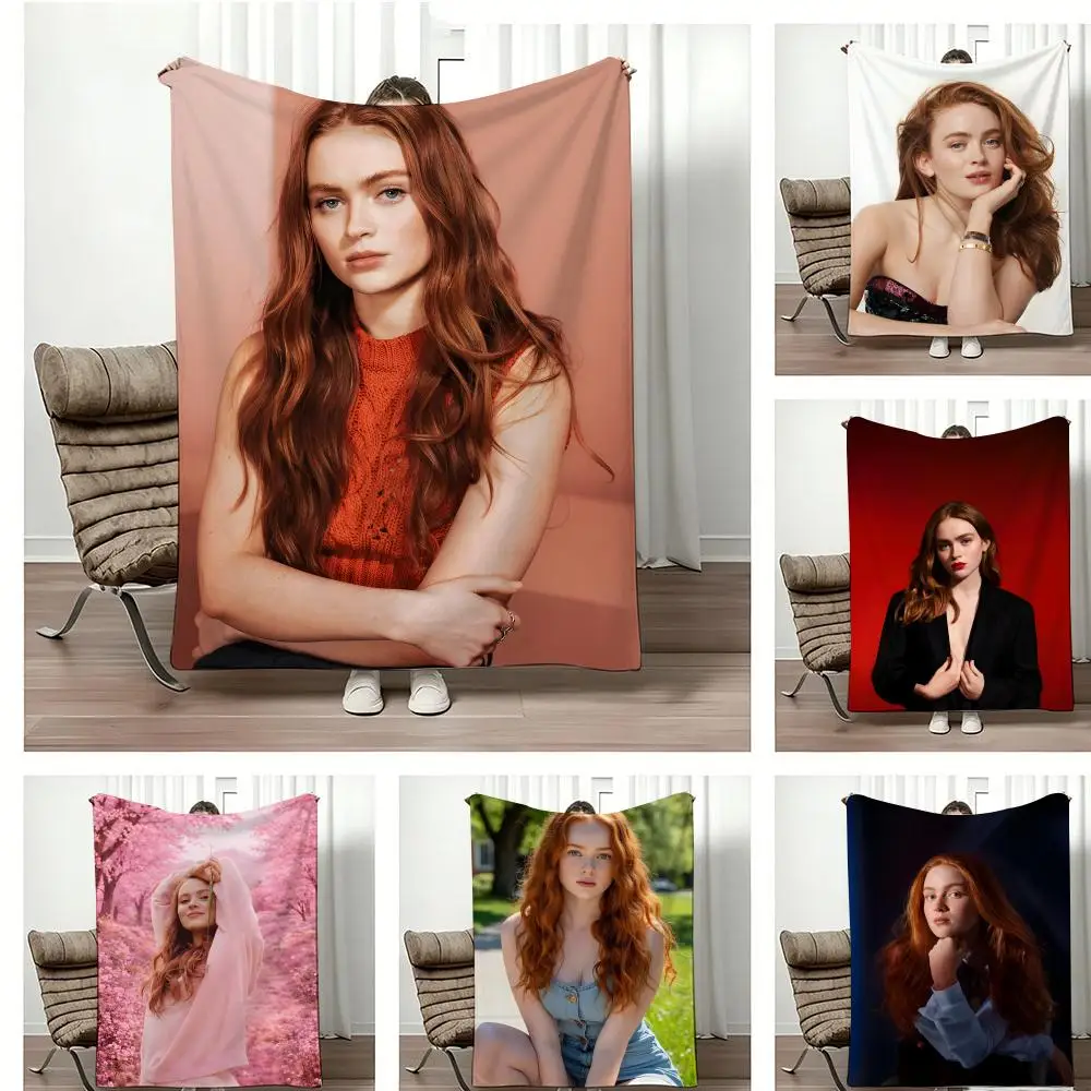 Celebrity S-SadieS SinkS Throw Lightweight 240g Flannel Blanket Soft Skin-friendly for Summer Cooling