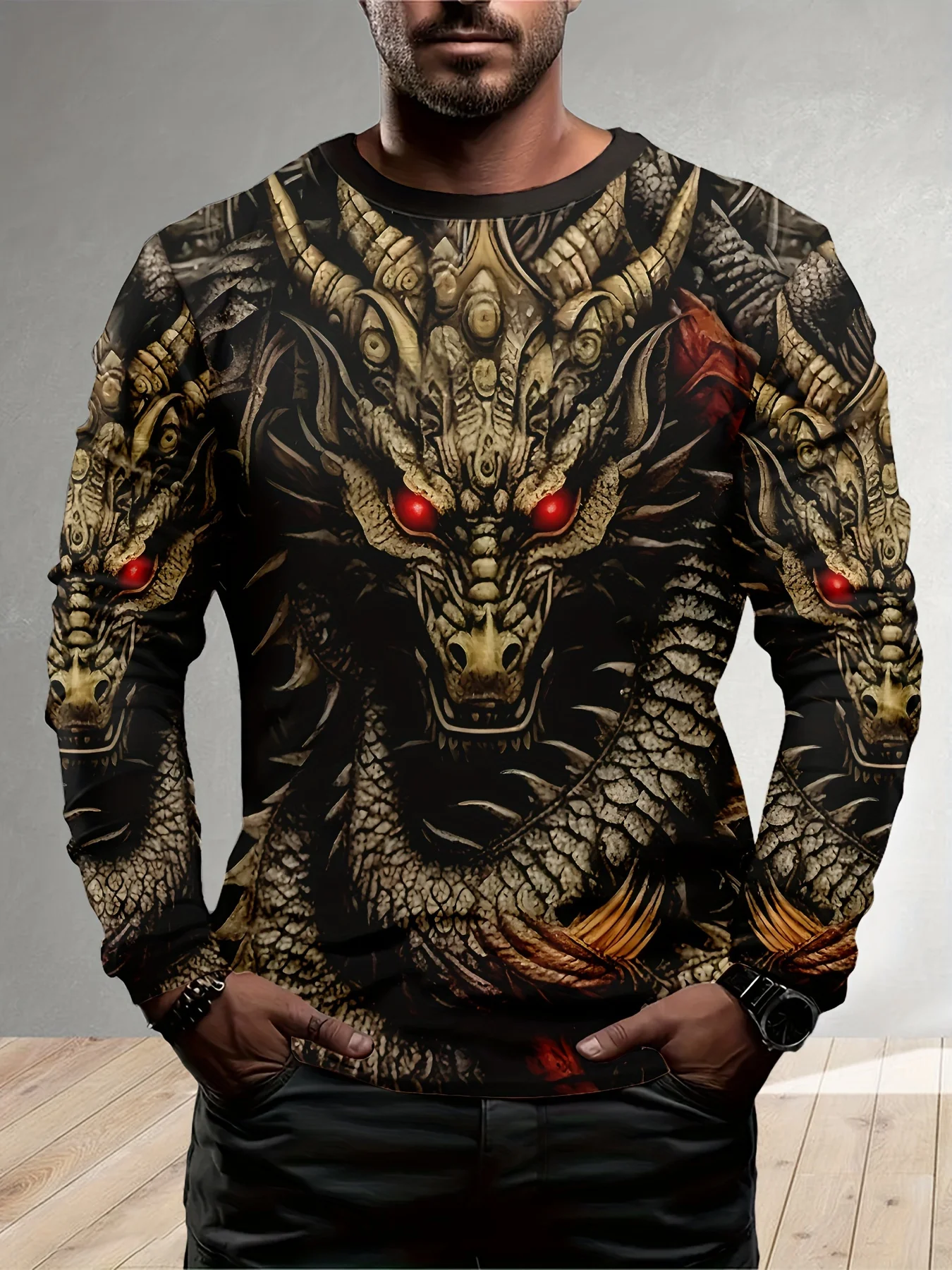 

Dragon 3D Printed Men's T-shirt Hip Hop Short Sleeve Summer Casual Clothing Man Oversized Streetwear Harajuku O-Neck Top Tees