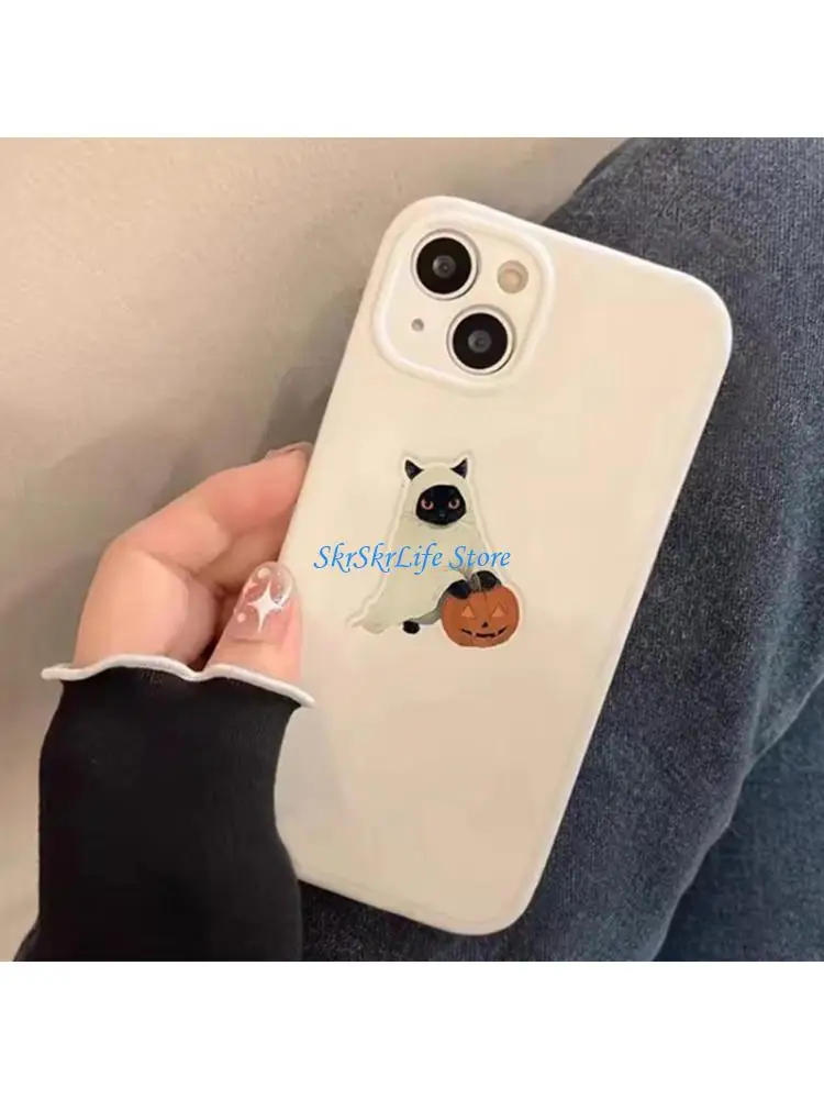 

E65E 50Pcs Black Kitten Decorative Sticker for Scrapbooking Notebook Journal Water Bottle Laptop Luggage Halloween Decoration