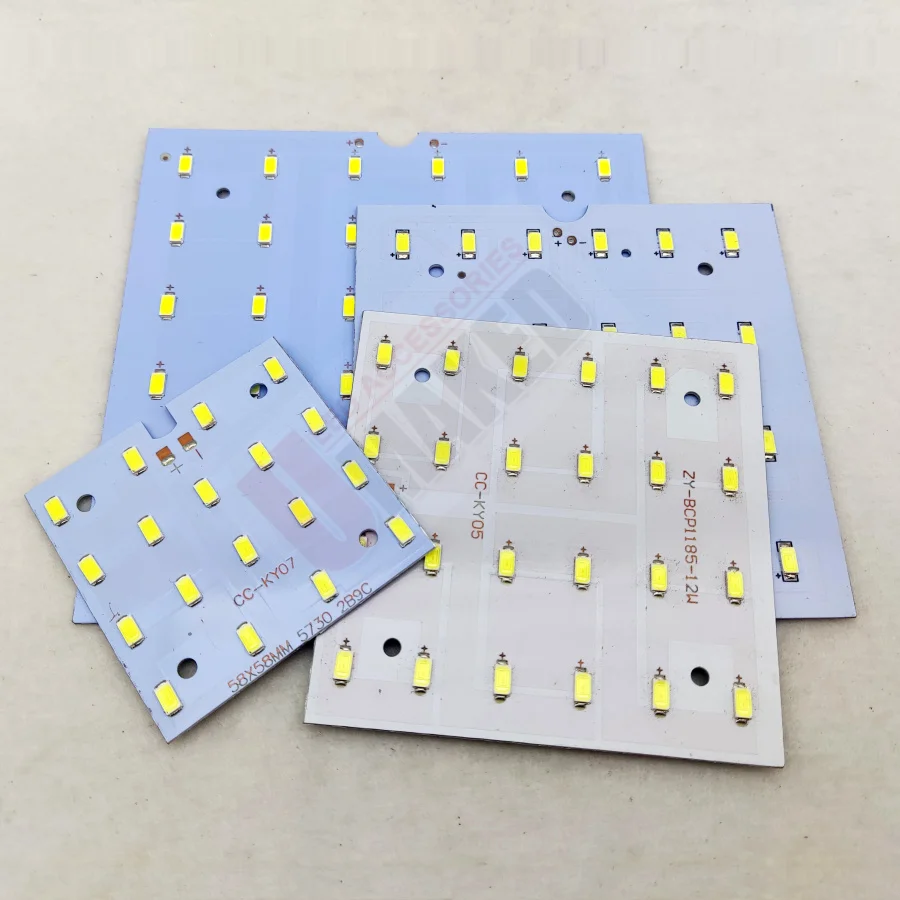 10pcs 6W 9W 12W 18W led ceiling light, led pcb with 5730 for bulb light, aluminum plate base with smd5730 chip