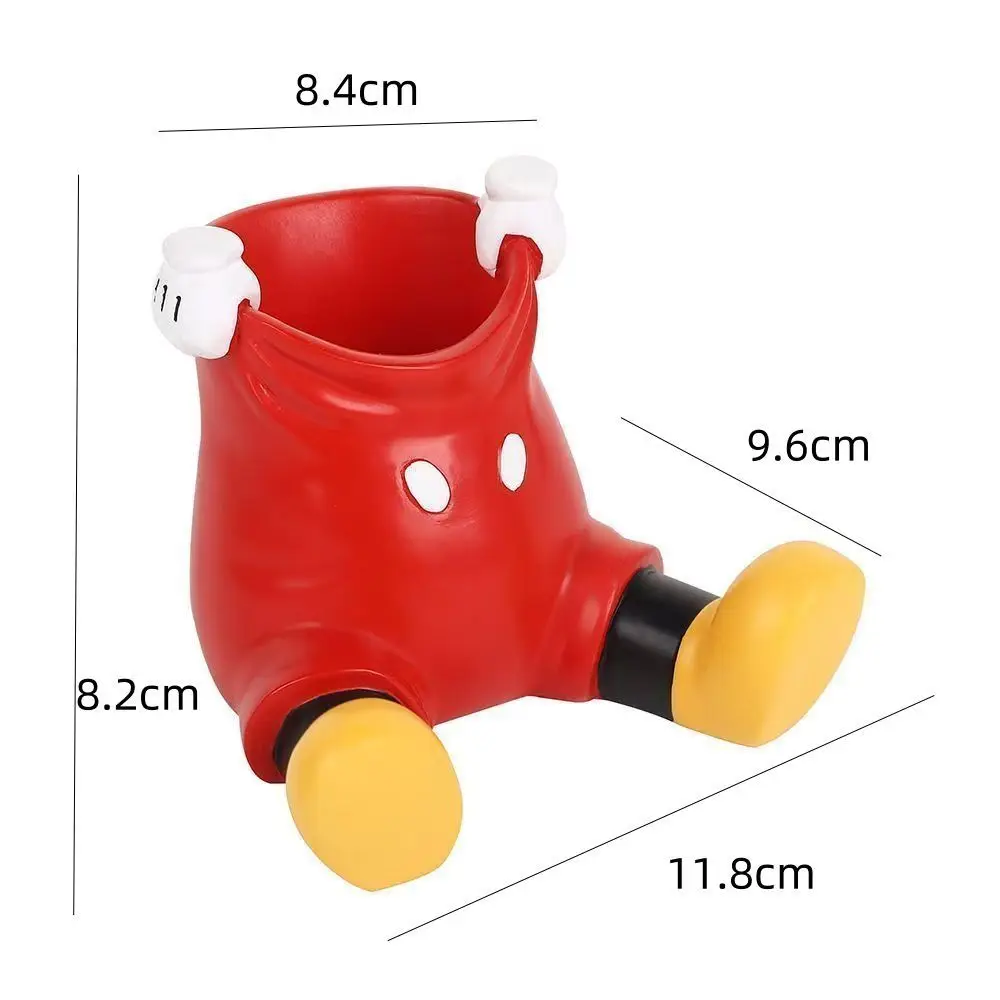 

Mickey Pen Holder Cute Cartoon Pants Style Pen Rack Multifunctional Desktop Organizer Phone Stand Office and School Supplies