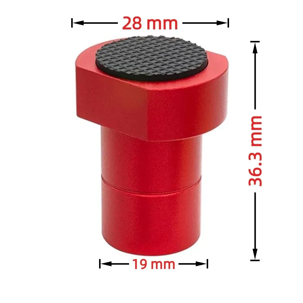 8 PCS Aluminum Alloy Bench Dogs 3/4 Inch / 19mm Red Bench Dog Clamp Non-Slip Pads Workbench Dogs