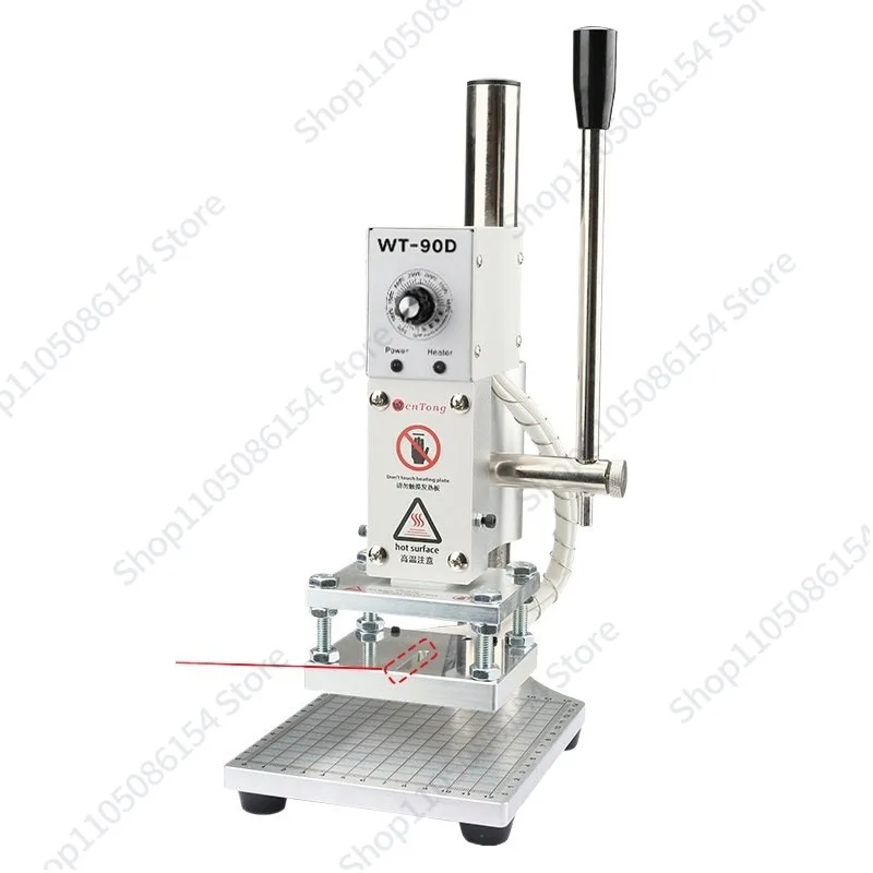 

Desktop small manual bronzing machine Leather hot pressing hot stamping machine Hot stamping indentation branding machine