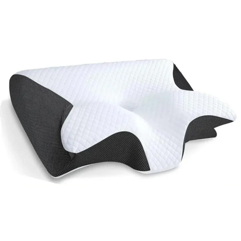 2025 New Butterfly Sleep Memory Neck Pillow Slow Rebound Memory Foam Sleep Pillow Cervical Orthopedic Neck Massage Bed Pillow