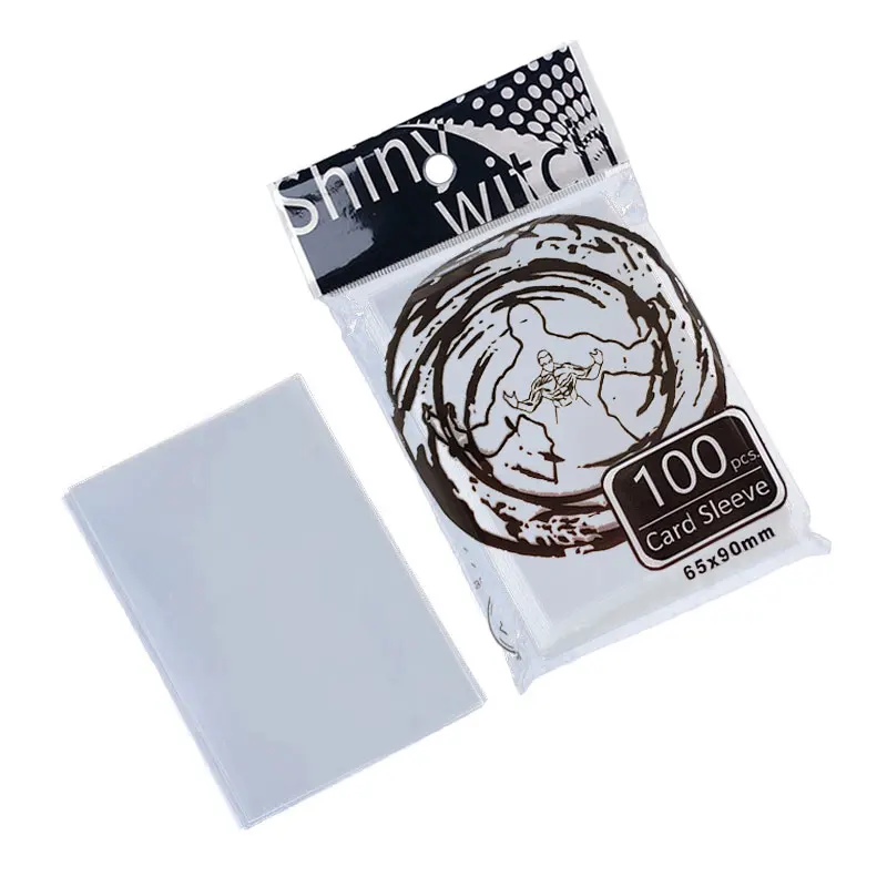 200pcs 65*90mm/61*88mm Card Sleeve Cards Protector Magic Killers of Three Kingdom Football Star Card Transparent Board Games GYH