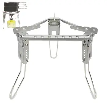 조절식 캠핑 버너 삼각형 스탠드 접이식 가스 스토브 랙, 휴대용 가스 스토브 냄비 지지대, 캠프용 거치대 화로 브래킷