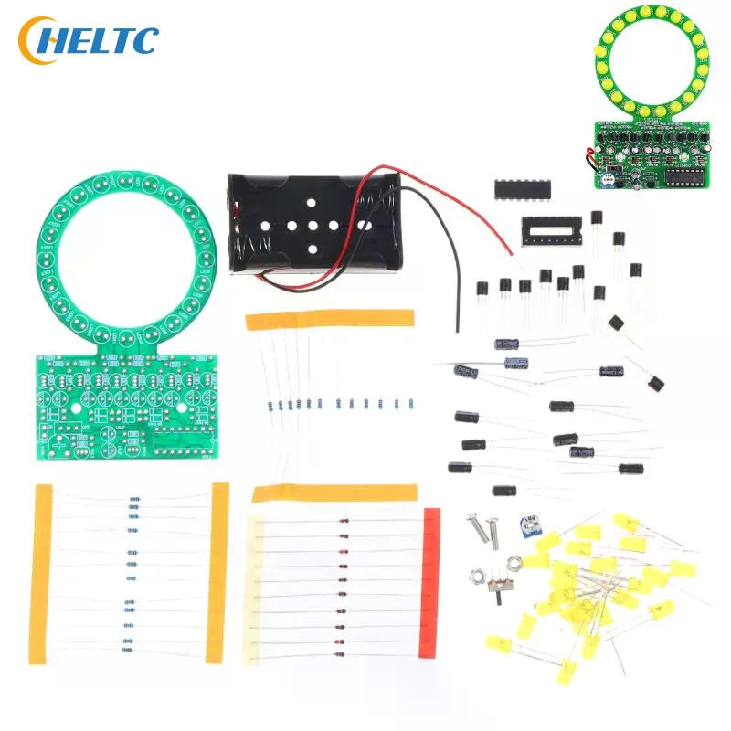 DIY LED Water Flowing Light Kit NE555 Soldering Practice Electronic Project Kit For Students DIY Welding Learning Set