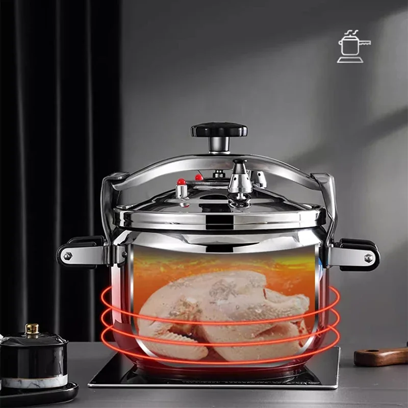 Panela de pressão à prova de explosão, fogão a gás universal, fogão de indução, panela de pressão comercial de aço inoxidável 7L/10,5L