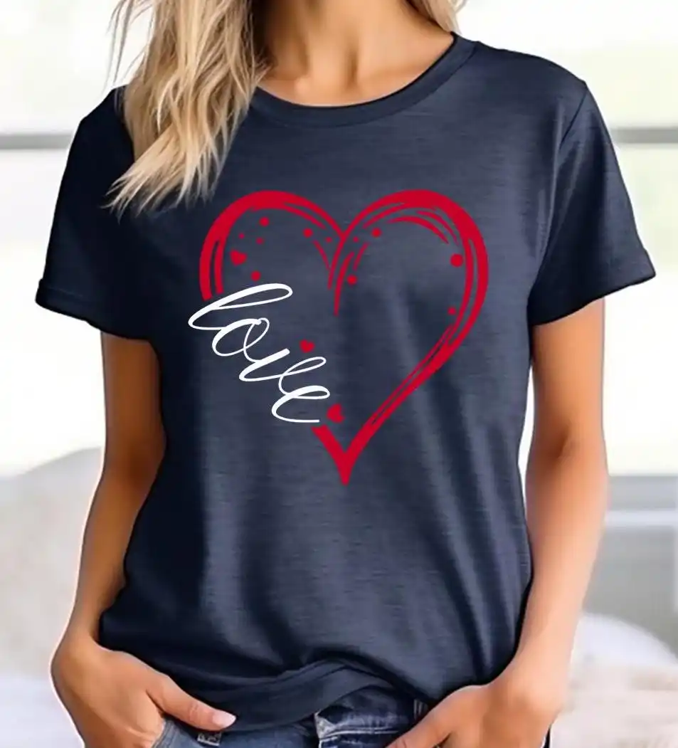 

Valentine'S Sweat T Shirt Love Heart Cute Sweater Teacher Mom S