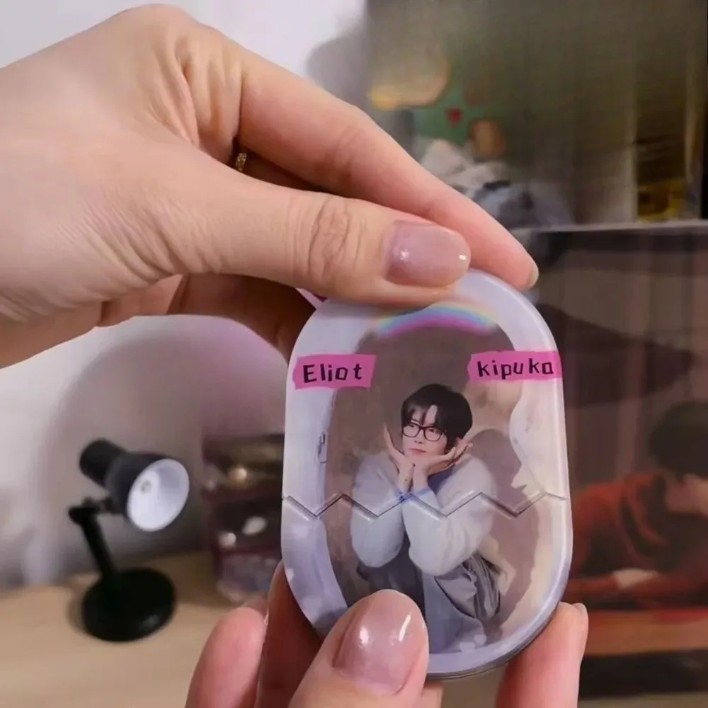 Romantic Desire4 Eliot Kipuka Llavero acrílico extraíble con diseño de huevo, Colgante para bolso con foto de Huang Xing Qiu Dingjie Star Qiu, Regalo para fans de CP