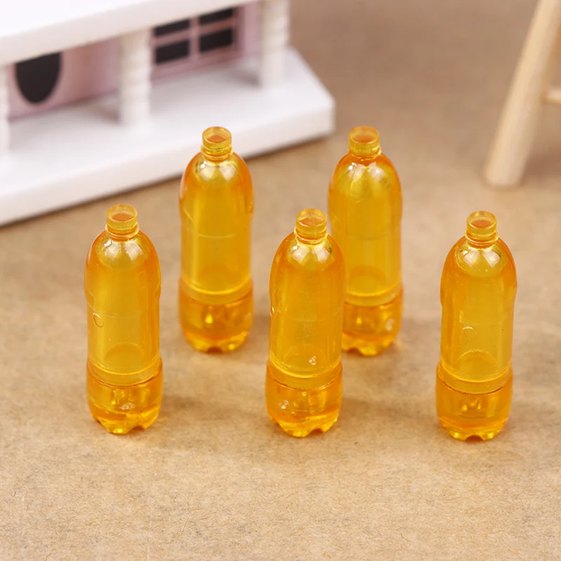 5Pcs Dollhouse Miniature Mineral Water Bottles Drink Bottle Doll Mini Accessories Playing House Decorative Toy Props Gifts