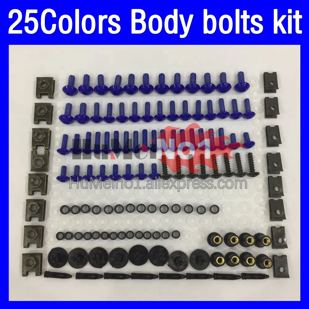 268ps Fairing bolts full screw kit For HONDA CBR929RR CBR900RR CBR 929 RR 900RR CBR929 RR 00 01 2000 2001 Body bolt screws Nuts