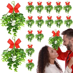 Christmas Artificial Mistletoe Simulated Branch Pendant Hanging Ornament Valentine's Day Christmas New Year Decor