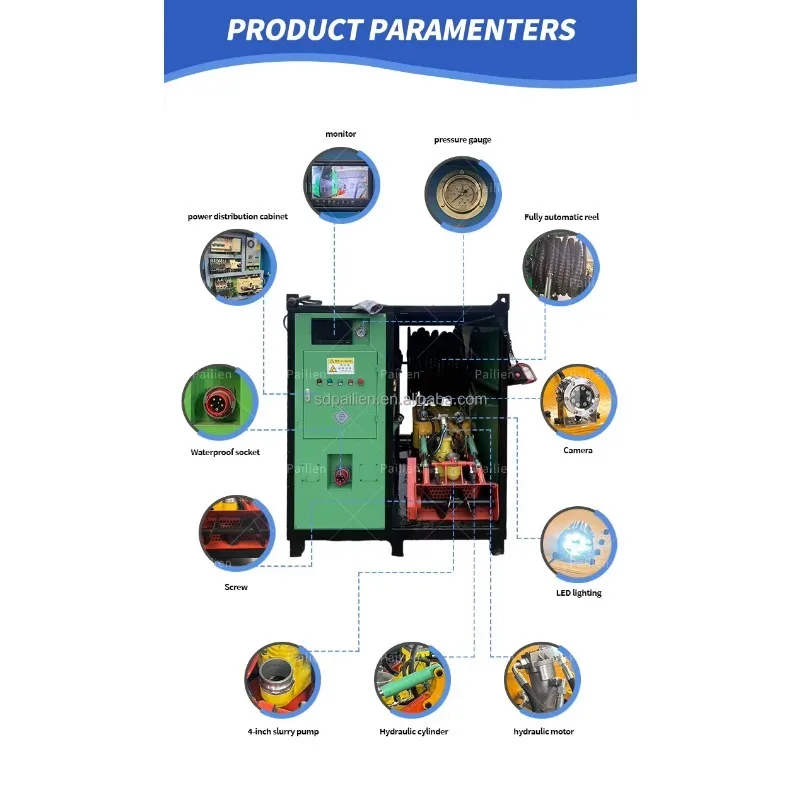 Underwater Remote Control Crawler Silt Removal Tracked Sea Dredge Pond Sand Water Steel Cleaning Breeding Dredging Robot
