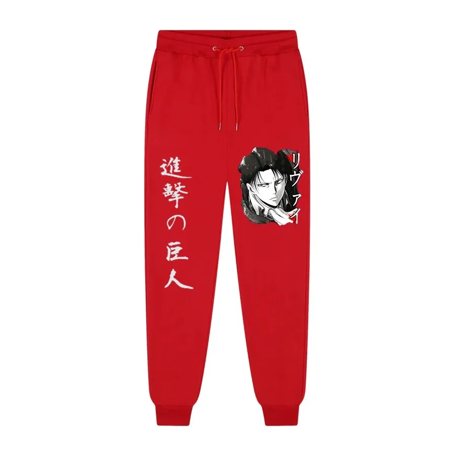 Anime Attack on Titan Fashion Printed Harajuku Men\'s Comfortable Fleece Trousers Jogging Men\'s Casual Sports Pants S-3XL S-3XL