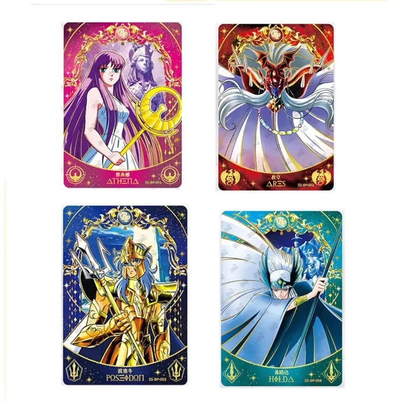 Оригинальная Золотая карточка KAYOU Saint Seiya Saori Kido Poseidon Hilda BP/UR/QR/PR полный набор аниме редкая Изысканная коллекционная карточка