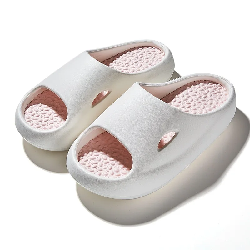 Summer Beach Slippers Men Women Indoor Eva Cool Soft Bottom Sandals Trend Unisex Sports Massage Slides Light Weight Shoes