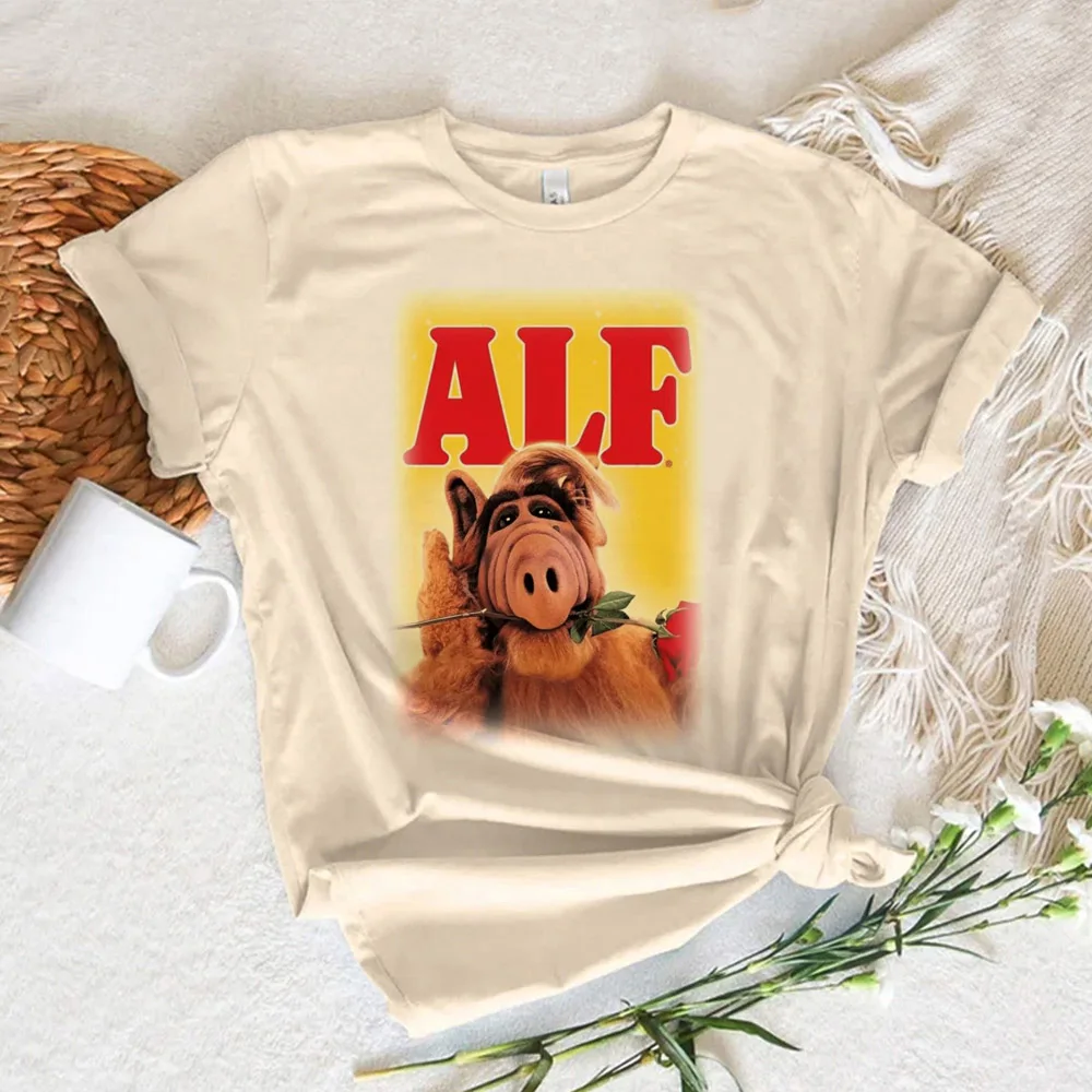 

Футболка Alf Y2K женская уличная одежда забавная одежда в стиле Харадзюку 1920-х годов