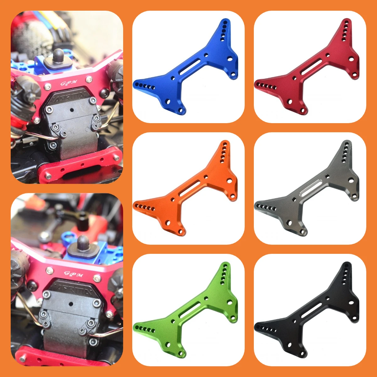 

GPM Alloy Front Shock Tower For ARRMA 1/7 Limitless Infraction 6S Limitless V2