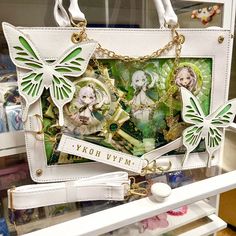 

Genshin Impact Nahida Finished Itabag Crossbody Shoulder Bag with Ita Board Badge Holder Anime Game Collectible Merch