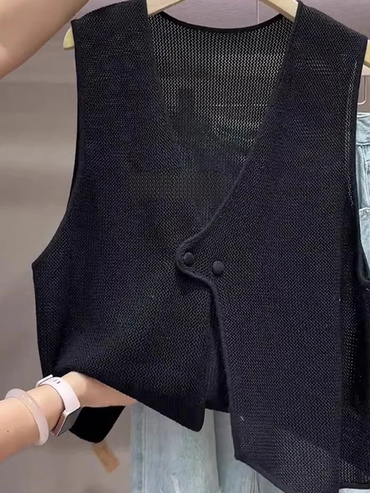 Faionable  Color V-Ne Svel Vest Loose Casual Slimming Summer New Sle Commute Comfortable Women's Tank Top