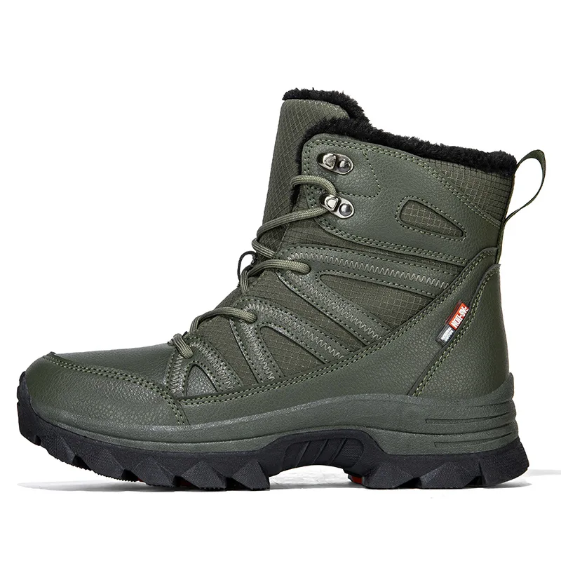 XG 2025 Winter Snow Boots for Men Plush Lining Outdoor Sport Shoes Women Waterproof Anti-Slip Trekking Hiking Shoes size 36-45