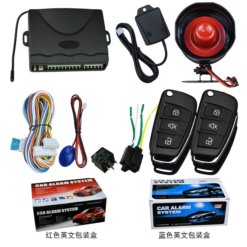 

One Way Car Alarms Start Stop Remote Keyless Entry Anti-hijacking Central Locking Alarms System