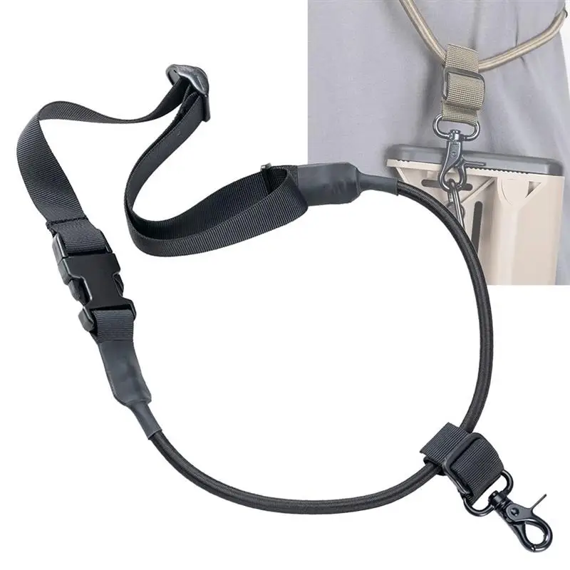 

Tactical Adjustable Bungee Sling, Military Comfortable Elastic Sling with Hook, for Airsoft Hunting War Game