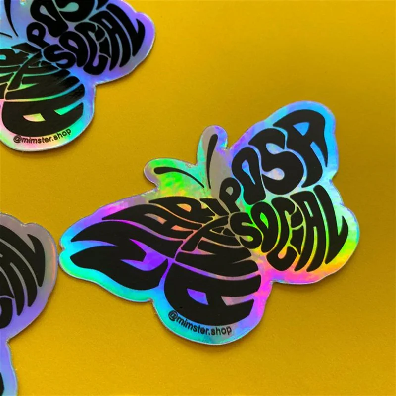 

Самоклеящиеся водостойкие этикетки для печати, наклейки для струйной печати, полный лист, голограмма, Радужная голографическая наклейка на заказ